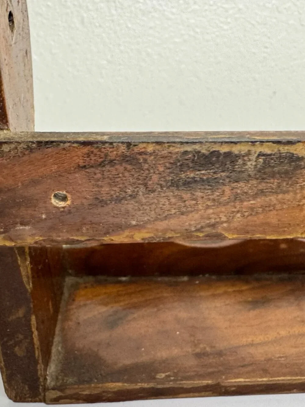 Vintage Wooden Shelf Spice Rack Display Shabby Chic Farmhouse Cottagecore
